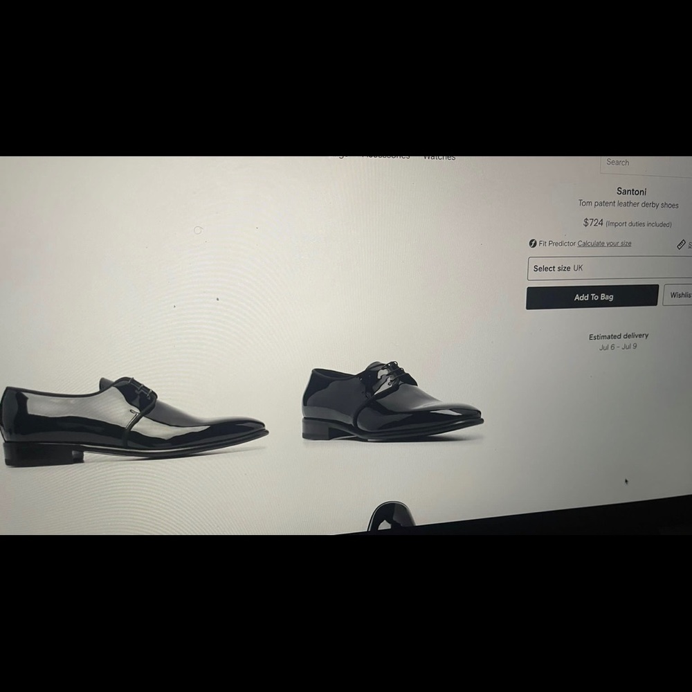 Santoni Tom patent leather shoes